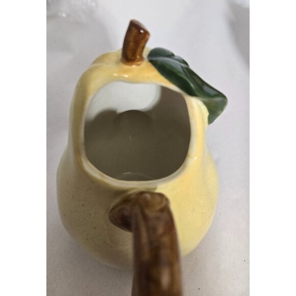 Fruit Teapot & Salt Pepper Shakers Set Apple Pear Kitchen Decor Ceramic - Picture 14 of 16